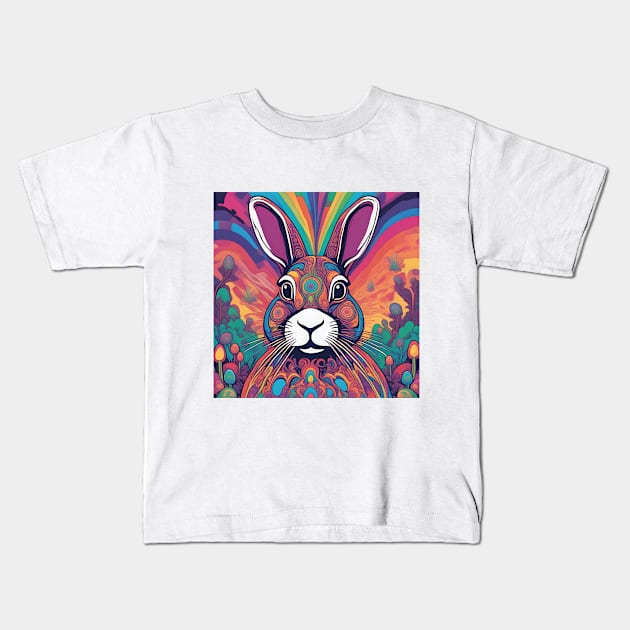 A Celebration Bunny of Spring Kids T-Shirt by BencDesignStudio